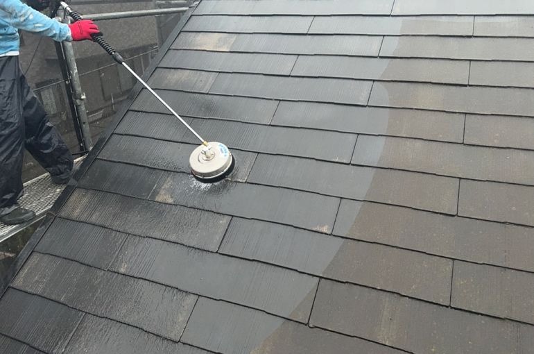 屋根の高圧洗浄

